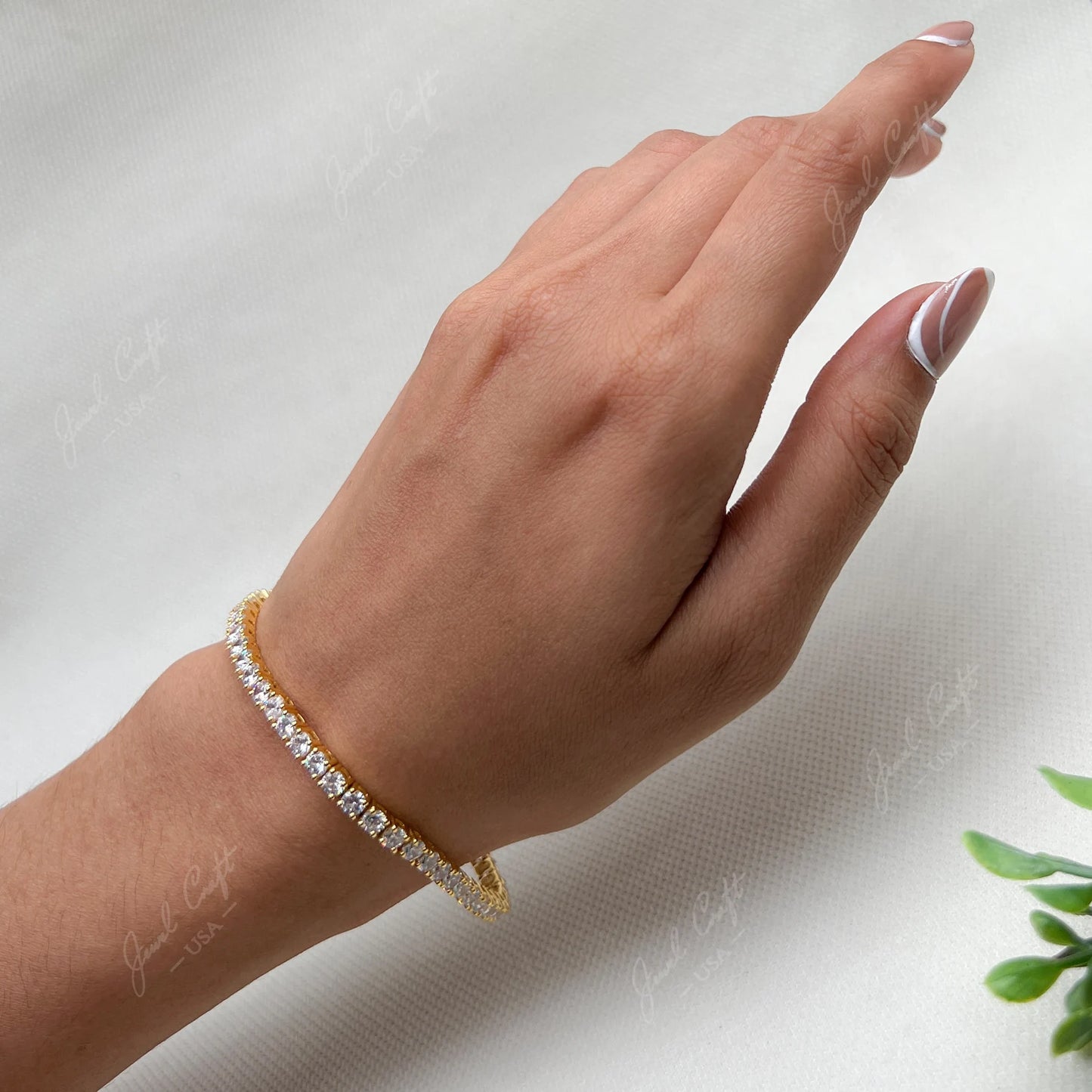 Round Shape Tennis Bracelet