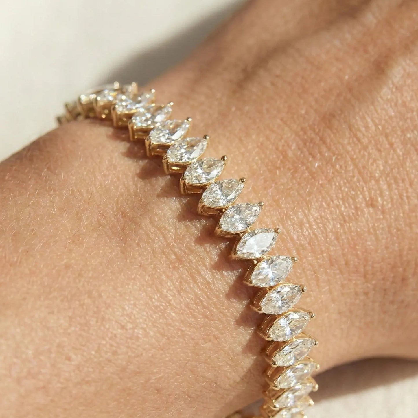 Marquise Shape Tennis Bracelet
