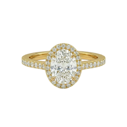 Oval Halo Pavé Ring