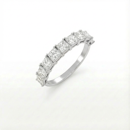 Princess half eternity ring