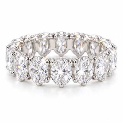 Anillo de eternidad completo con marquesas