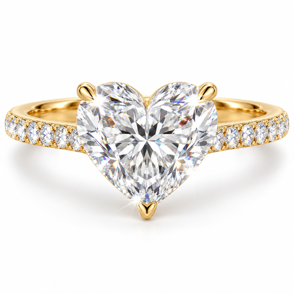 Anillo pavé Corazón Diamante