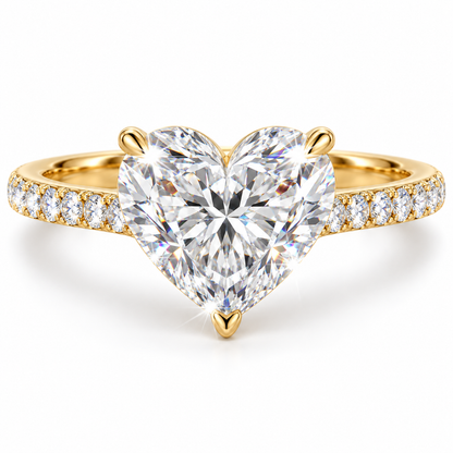 Anillo pavé Corazón Diamante