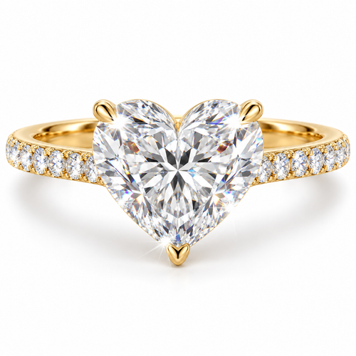 Anillo pavé Corazón Diamante