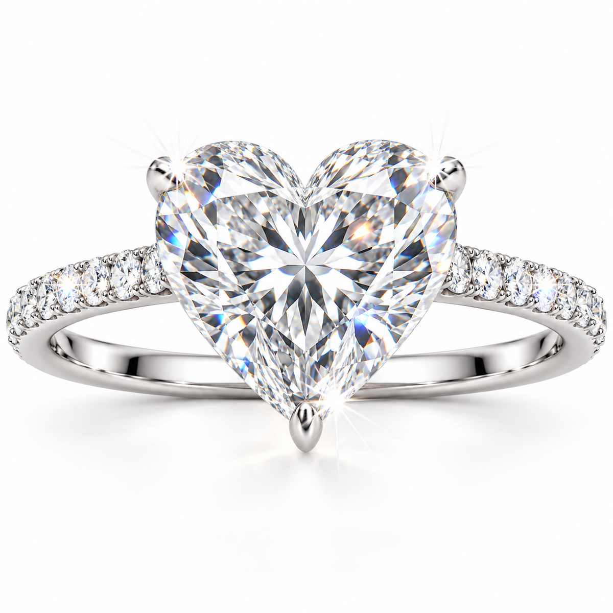 Anillo pavé Corazón Diamante