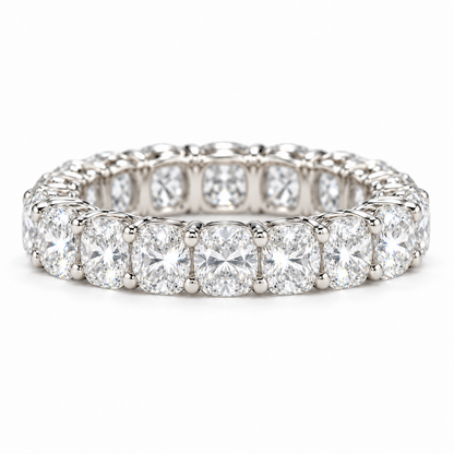 Anillo de la eternidad completo con talla cojín