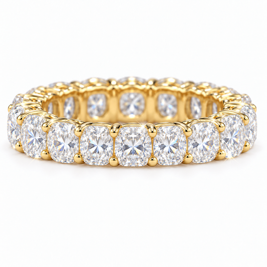 Full eternity ring cushion shape
