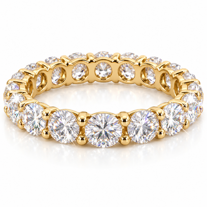 Anillo de eternidad completo talla redonda