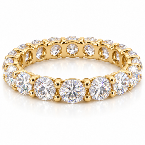 Anillo de eternidad completo talla redonda