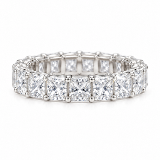 Full eternity ring princess cut