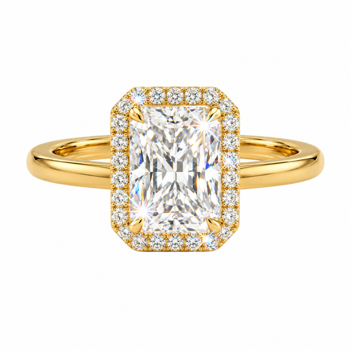Anillo de halo radiante