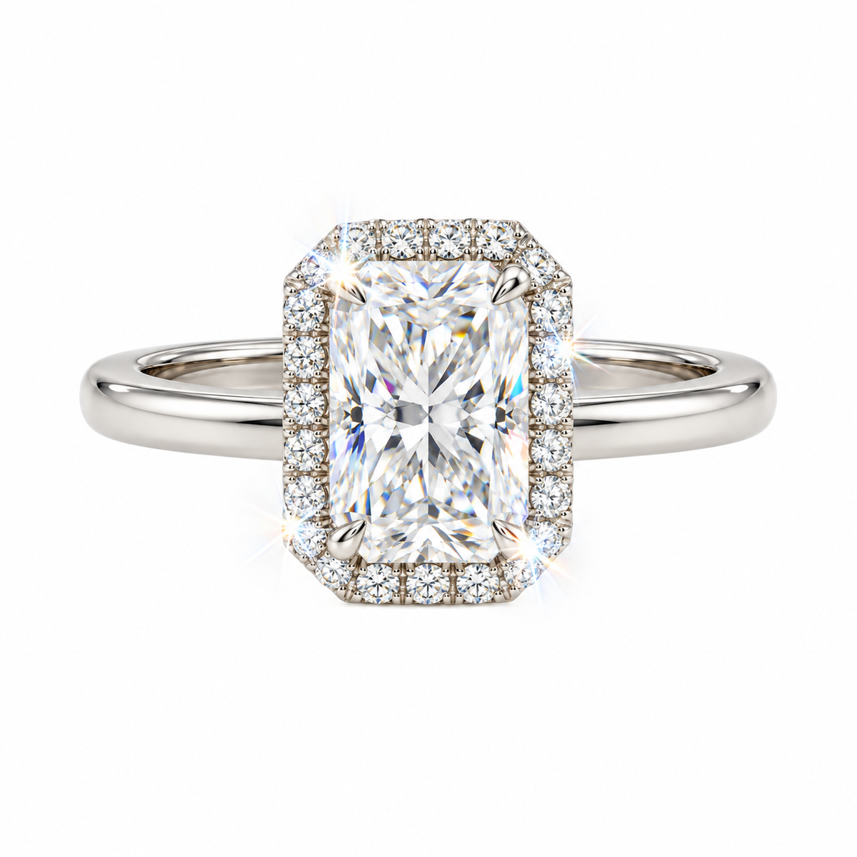 Anillo de halo radiante