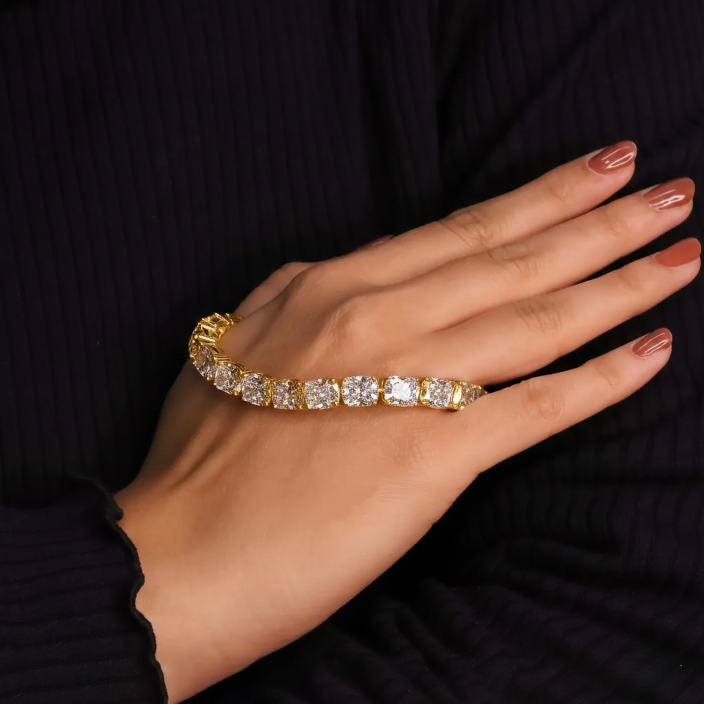 Cushion Shape Tennis Bracelet
