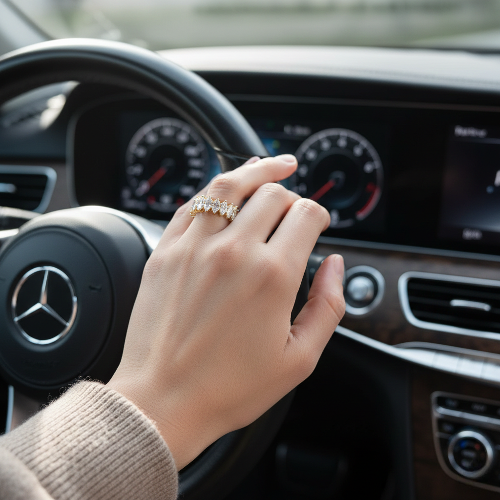 Full eternity ring marquise cut