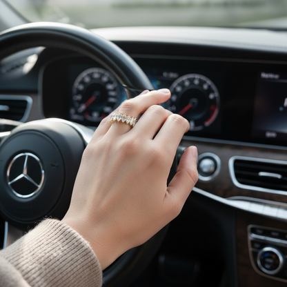Full eternity ring marquise cut