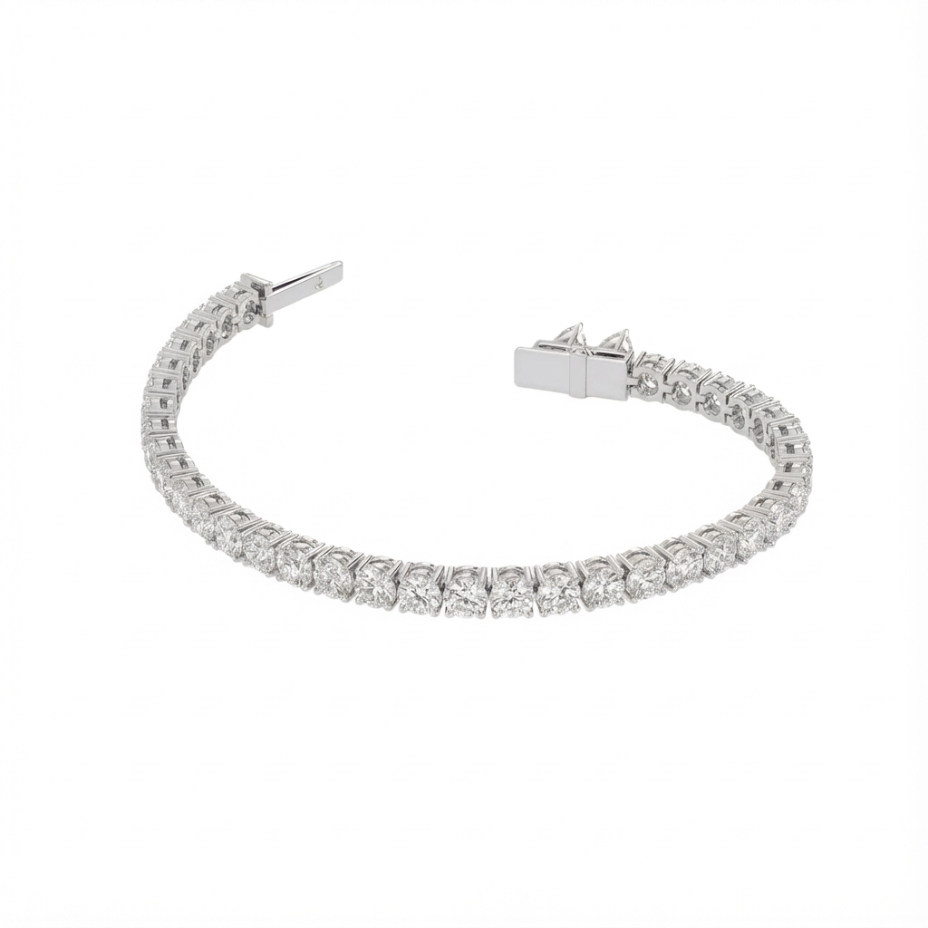 Round Shape Tennis Bracelet