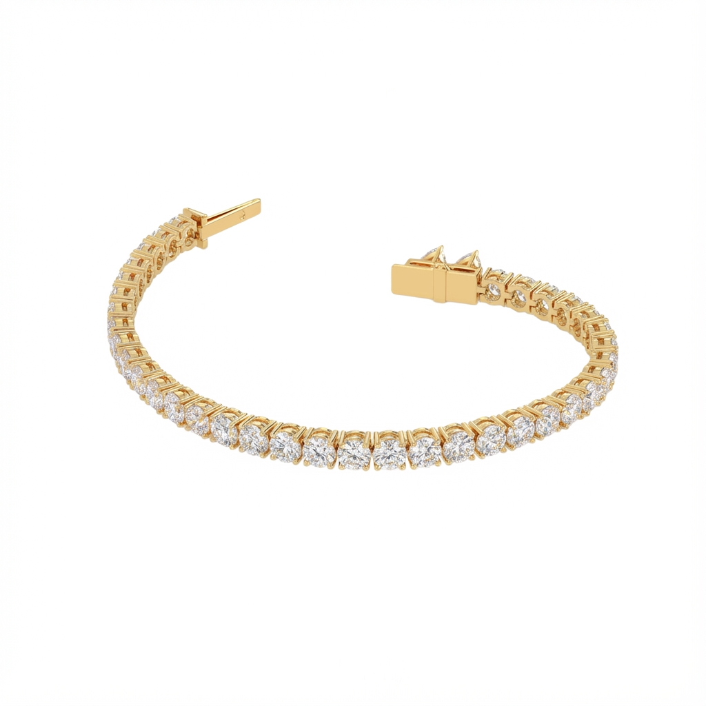 Round Shape Tennis Bracelet