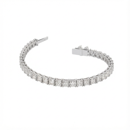 Princess Shape Tennis Bracelet
