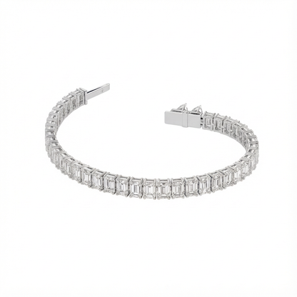 Emerald Shape Tennis Bracelet