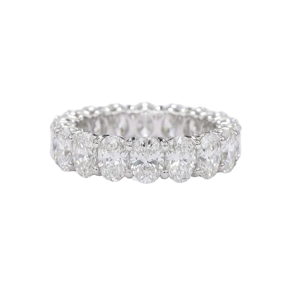 Full eternity ring oval cut