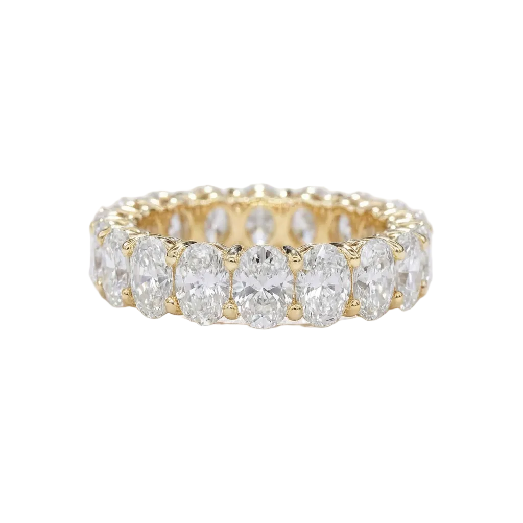 Full eternity ring oval cut