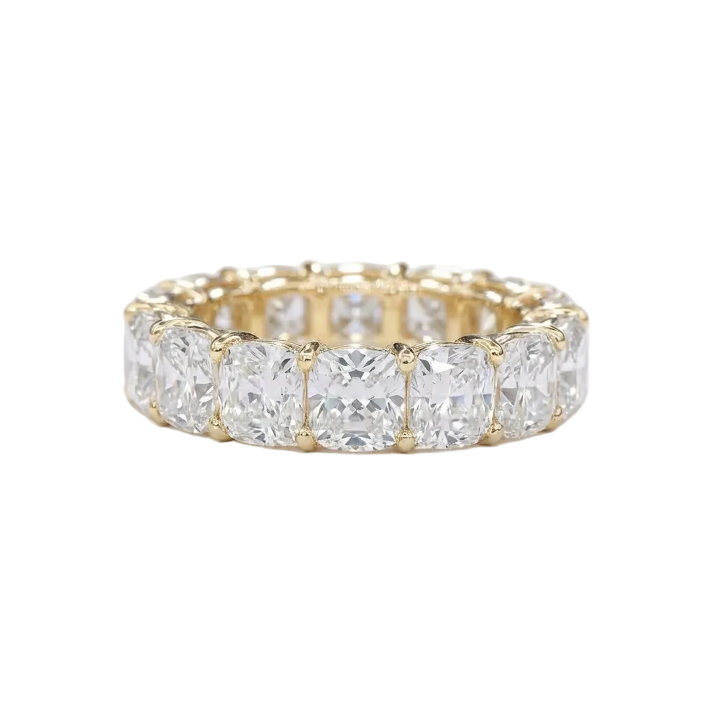 Full eternity ring cushion shape