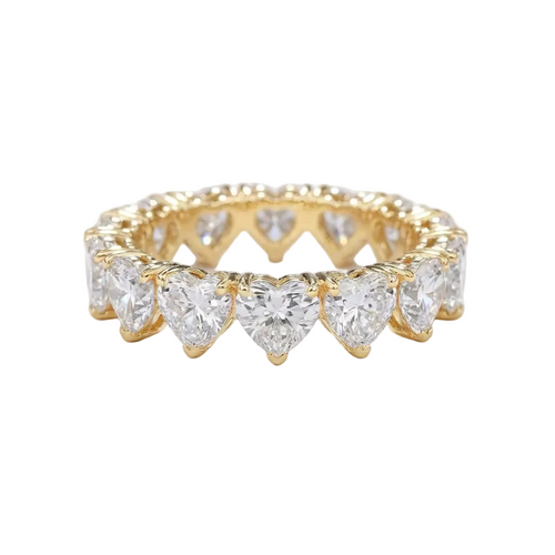 Full eternity ring heart shape
