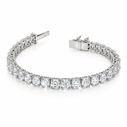 Pulsera de tenis talla Asscher