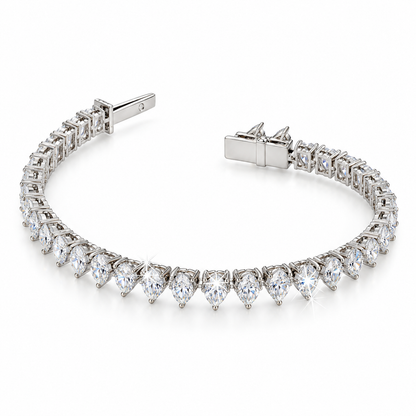 Brazalete de tenis con diamantes marquesa