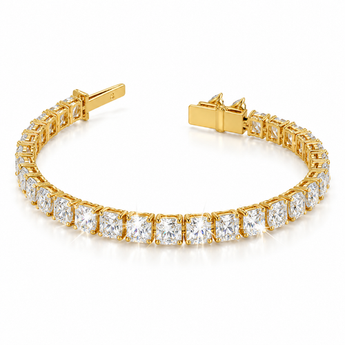 Pulsera de tenis con circonitas radiantes