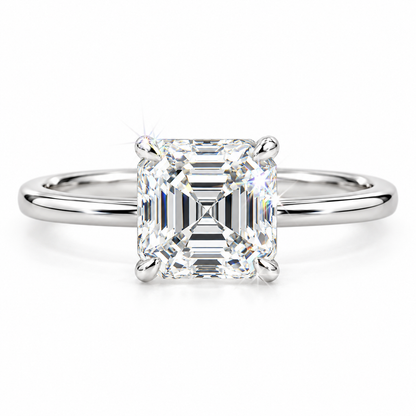 Asscher cut solitaire