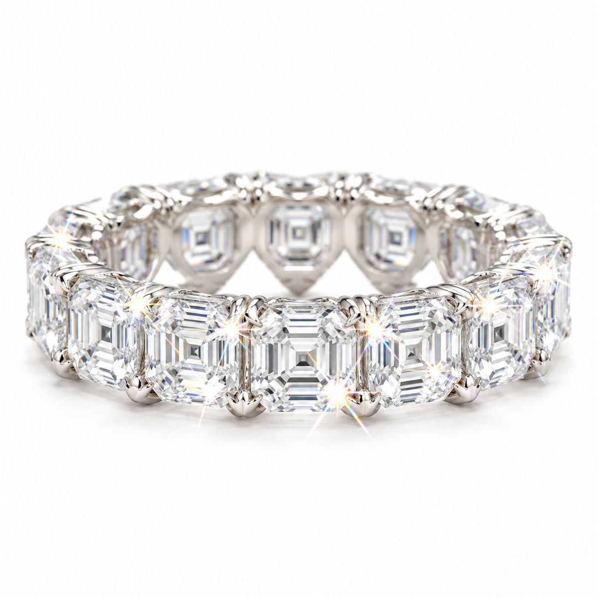 Full eternity ring asscher