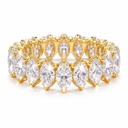 Anillo de eternidad completo con marquesas