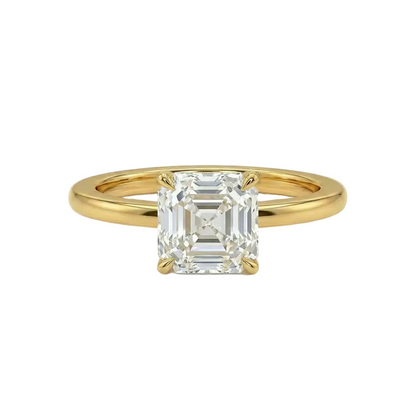 Asscher cut solitaire