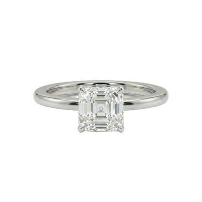 Asscher cut solitaire