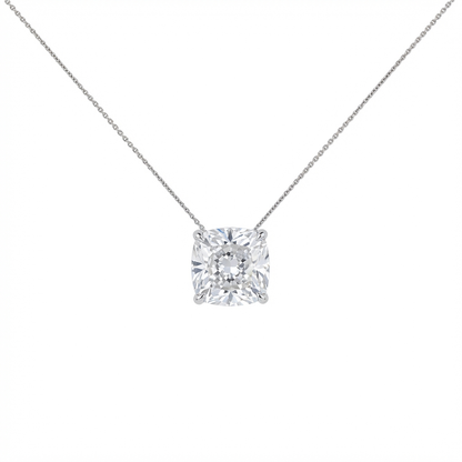 Cushion shape solitaire pendant