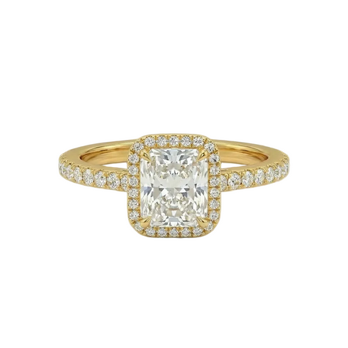 Radiant Halo Pavé Ring