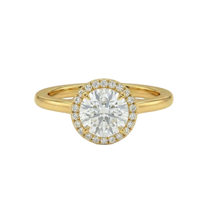 Round halo ring