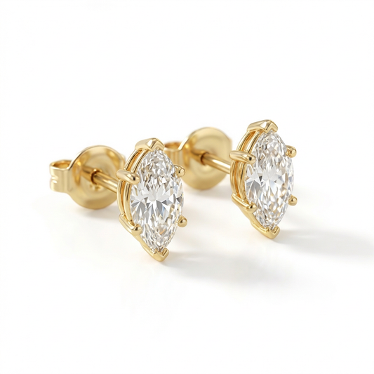 Marquise cut earrings