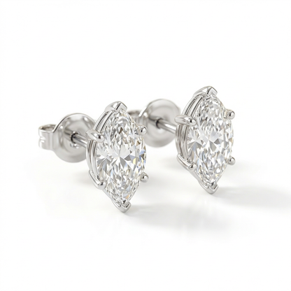 Marquise cut earrings