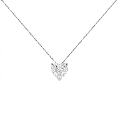 Heart shape solitaire pendant