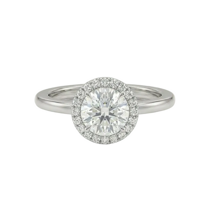 Round halo ring