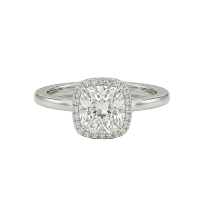 Cushion halo ring
