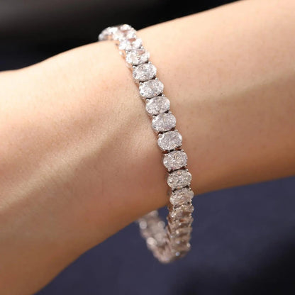 Oval Shape Tennis Bracelet