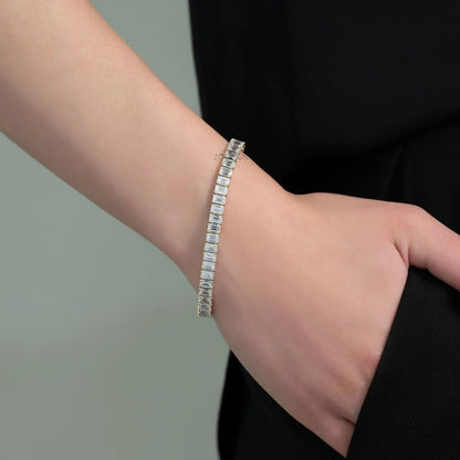 Emerald Shape Tennis Bracelet