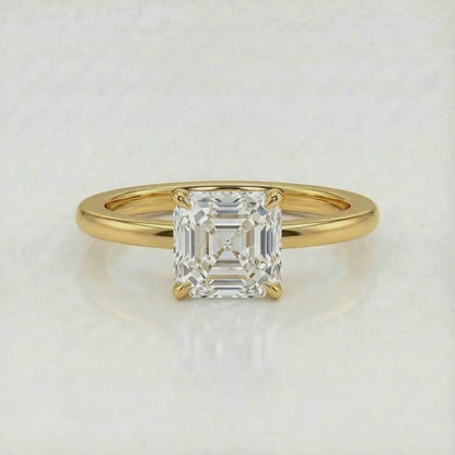 Asscher cut solitaire