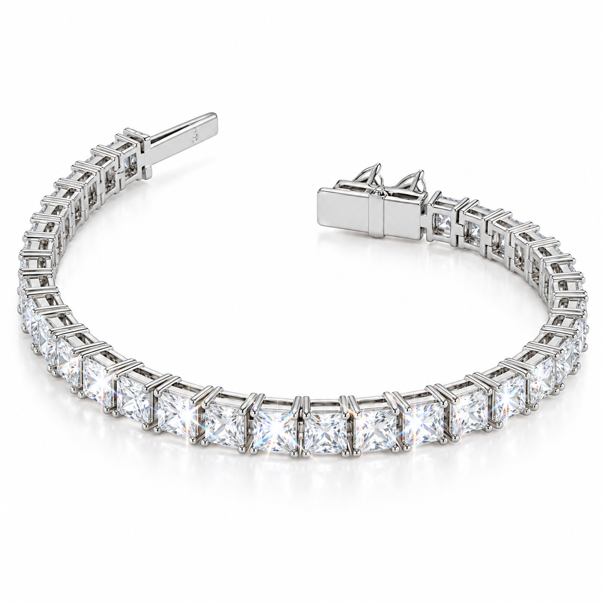 Pulsera tenis de corte princesa