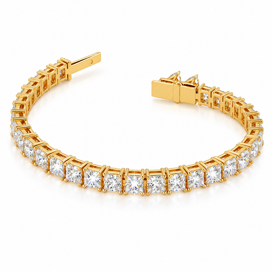 Princess Shape Tennis Bracelet